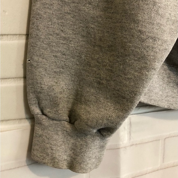 Vintage 90's Notre Dame Men's Hanes Gray Printpro Fleece Sweatshirt Hoodie L - Picture 11 of 15